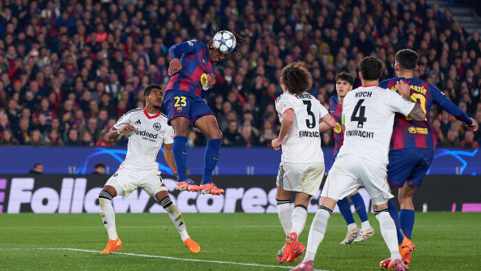 Камбек імені Кунде. Барселона дотиснула Айнтрахт Ф у матчі Ліги чемпіонів