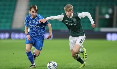 ФОТО. Динамо U-19 преодолело барьер в виде шотландской команды Хиберниан