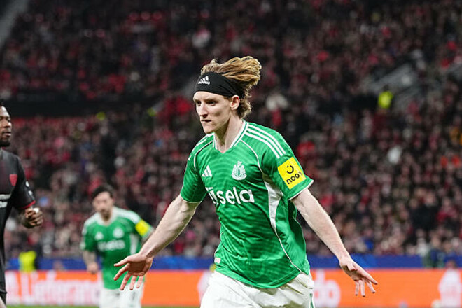 Ентоні Гордон повторив досягнення Алана Ширера за Ньюкасл Юнайтед в ЛЧ