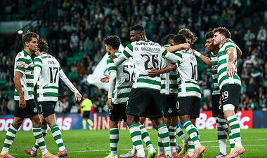 Спортинг уничтожил AVS и продолжает борьбу за первое место в Португалии