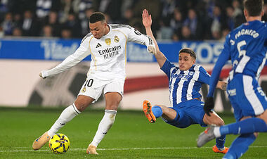 ВИДЕО. Мбаппе открыл счет для Реала в матче против Алавеса