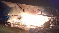 ВИДЕО. Болельщики финского клуба сожгли стадион после вылета из элиты