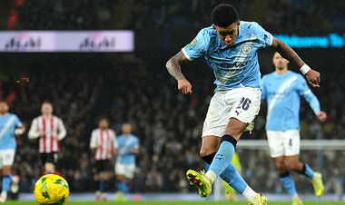 ВІДЕО. Савіньо подвоїв перевагу Ман Сіті над Брентфордом