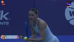 ВИДЕО. Костюк подала с руки в матче против Свитолиной и выиграла розыгрыш