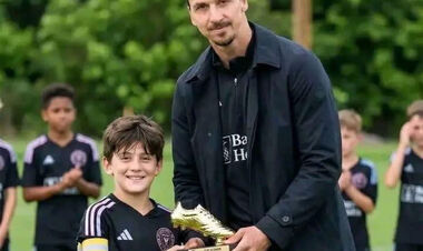 ФОТО. Син Ліонеля Мессі вразив Златана Ібрагімовича на турнірі