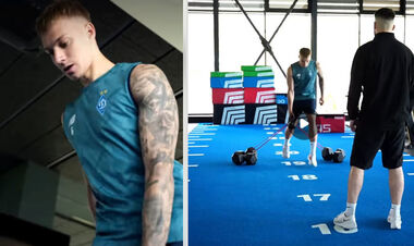 ВИДЕО. Футболист Динамо показал свою силовую тренировку