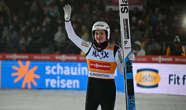 Прыжки с трамплина. Превц оформил пятую победу подряд на Кубке мира