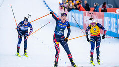 ВИДЕО. Не пустила француженок: напряженная концовка женского масс-старта КМ