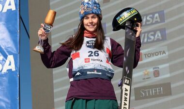 ФОТО. Коцар вперше взяла медаль етапу Кубка світу з фристайлу в біг-ейрі