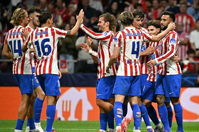 Снова забили пять. Атлетико уничтожил Айнтрахт Франкфурт в Лиге чемпионов