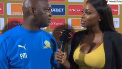 ФОТО. На Кубке африканских наций завирусился мем с пышногрудой журналисткой