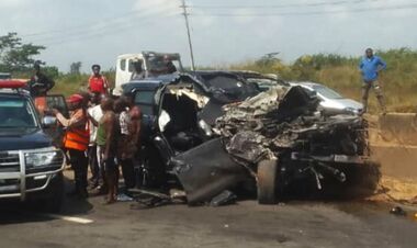 ФОТО. Как выглядит побитая машина, в которой находился Джошуа при аварии