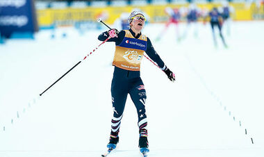 Тур де Ски. Американка Диггинс одержала победу в масс-старте