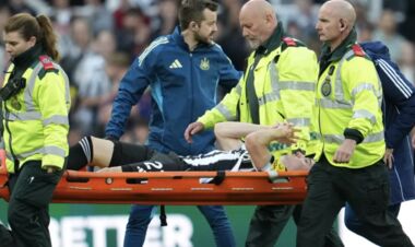 Ньюкасл втратив основного гравця на вісім тижнів