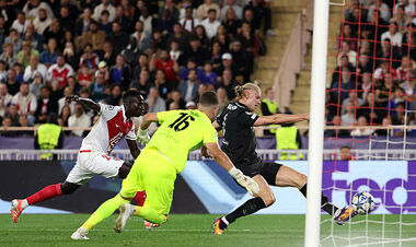 ВІДЕО. Гол у роздягальню. Холанд оформив дубль для Ман Сіті у грі з Монако