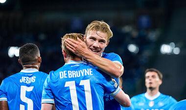 ВИДЕО. Хойлунд забил первый гол за Наполи в ЛЧ. Топ-ассист отдал Де Брюйне