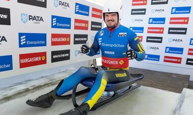 Антон Дукач занял третье место на этапе Кубка наций по санному спорту