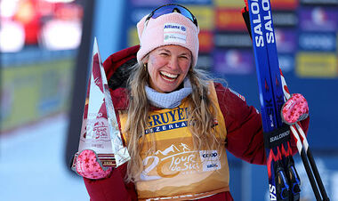 Втретє в кар'єрі: Джессіка Діггінс виграла Тур де Скі 2025/26