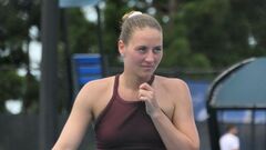 ВИДЕО. В ожидании соперницы: Костюк провела тренировку на кортах Брисбена