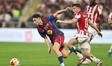 ВИДЕО. Фермин Лопес удвоил перевес Барселоны над Атлетиком Бильбао