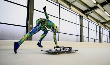 Украина впервые приняла участие в женском скелетоне на чемпионате Европы