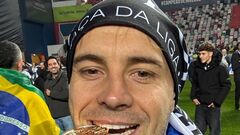 ФОТО. Як українець перемогу в Кубку португальської ліги святкував