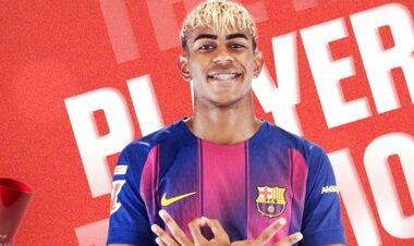 Вдруге поспіль. Ламін Ямаль названий найкращим гравцем місяця в Ла Лізі