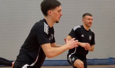 ВИДЕО. Сборная Украины по футзалу провела первую тренировку в Перемышле