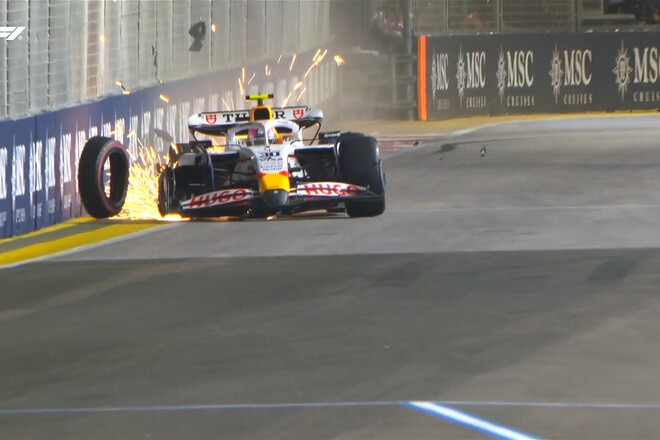 ВИДЕО. Заезд Формулы-1 прерван из-за аварий пилотов Мерседес и РБ