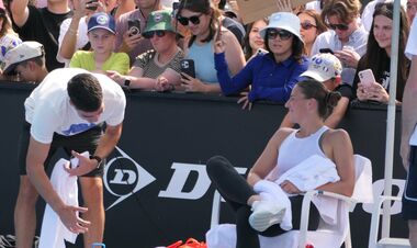 ВІДЕО. Костюк поспілкувалася з Алькарасом під час їх тренувань на Aus Open