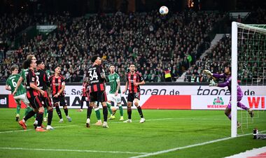 Результативная ничья в Бремене. Айнтрахт на 90+4 спасся от поражения