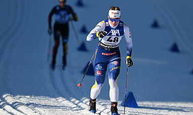 Лижні гонки. Розрив у 0.7 секунди. Ілар виграла розділку, Діггінс – 4-та