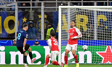 ВІДЕО. Інтер швидко відповів канонірам. Сучич зрівняв рахунок у матчі ЛЧ