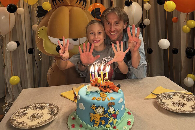 ФОТО. Милота дня. Модрич красиво привітав доньку з днем народження