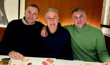 ФОТО. Шевченко встретился со старыми друзьями: Мальдини и другими