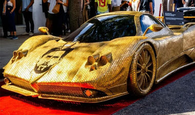 ФОТО. Авто з монет із портретом Мессі: у Маямі показали унікальний арт-кар