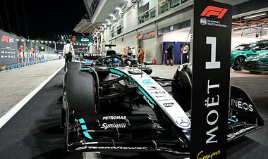 ВІДЕО. Як Расселл виграв поул та встановив рекорд кола в Сінгапурі