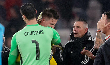ФОТО. Неочікувано. Куртуа здивував реакцією на гол Трубіна