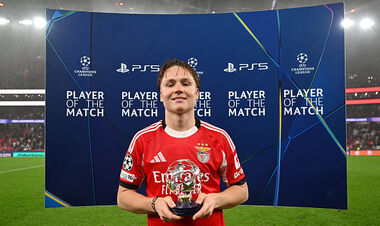 ФОТО. Не Трубін. В УЄФА назвали найкращого гравця матчу ЛЧ Бенфіка – Реал