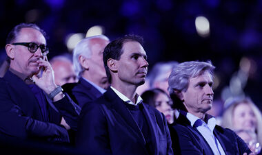 ФОТО. Надаль відвідав фінал AO. Джокович покликав Рафу вийти замість нього