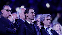 ФОТО. Надаль відвідав фінал AO. Джокович покликав Рафу вийти замість нього