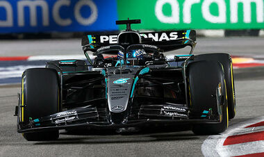 Расселл красиво победил на Гран-при Сингапура, драма Норриса и Пиастри