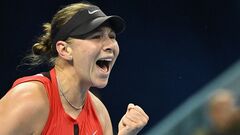 The final for three sets. The WTA 1000 1000 Super Tournament Champion in Beijing
