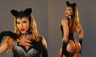 ФОТО. Девушка звезды Реала впечатлила своим эротическим нарядом