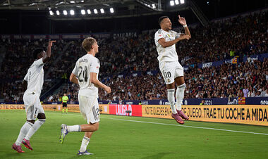 Дубль Мбаппе, голы Вини и Мастантуоно. Реал разбил Леванте в матче Ла Лиги