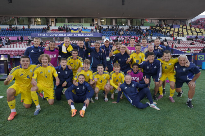 Сборная Украины U-20 в пятый раз сыграет в 1/8 финала чемпионата мира