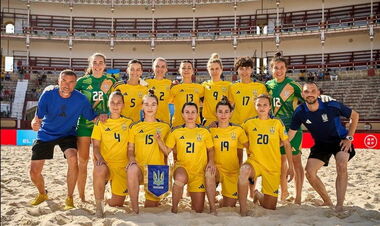 Пляжный футбол. Женская сборная Украины входит в топ-3 мирового рейтинга