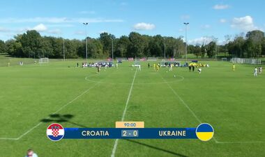 Хорватия U-18 – Украина U-18 – 2:0. Старт турнира. Видео голов, обзор матча