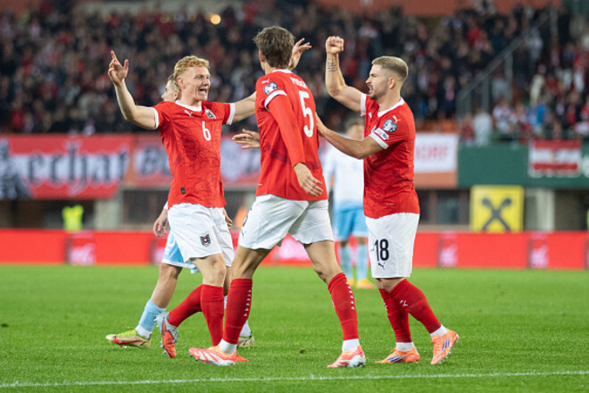 Найбільша перемога в історії збірної: Австрія знищила Сан-Марино 10:0