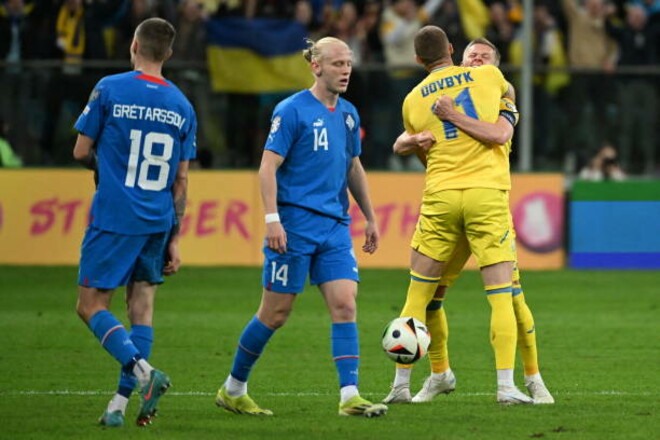 Statistics on the side of the Rebrov team. As Ukraine played with Iceland